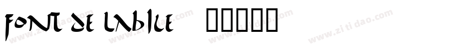 Font de Labile字体转换